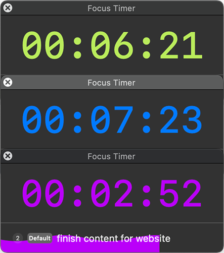 Timer Colors